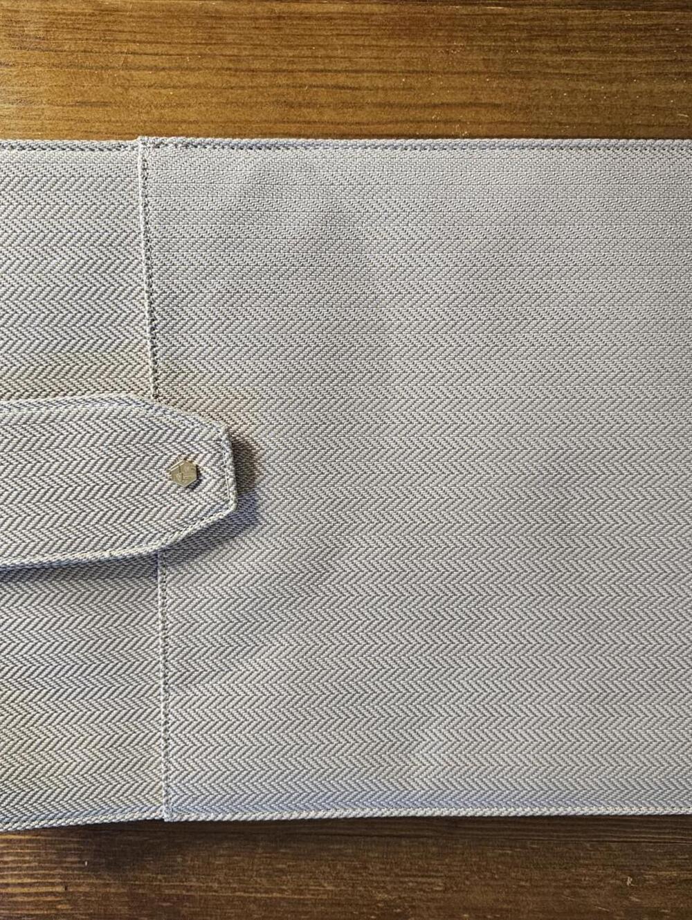 Lindsay Albanese Beige Herringbone Tablet Sleeve Case